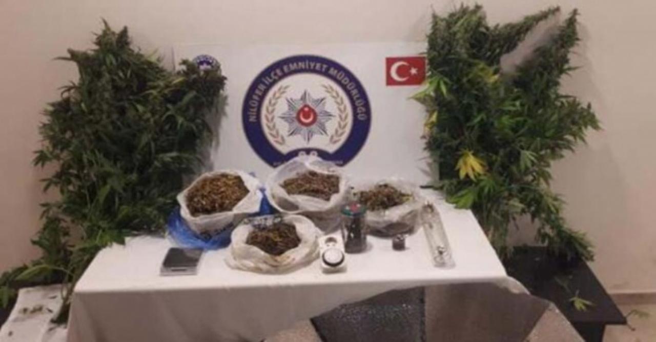 Evinde uyuşturucu üretirken yakalandı