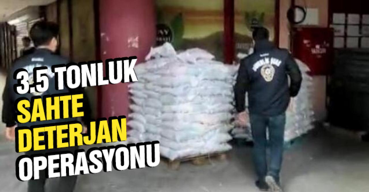 Esenler'de 38.5 tonluk sahte deterjan operasyonu