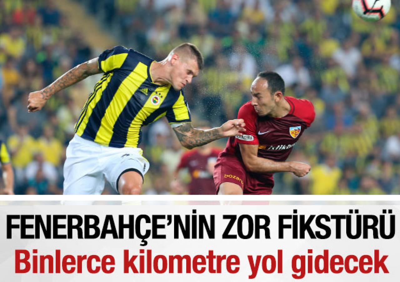Fenerbahçe'nin zorlu fikstürü