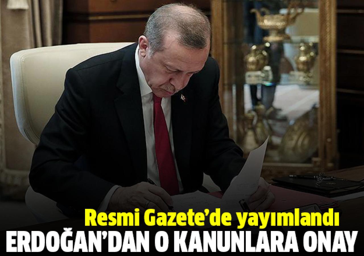 Erdoğan'dan kanun onayı! Resmi Gazete'de yayımlandı