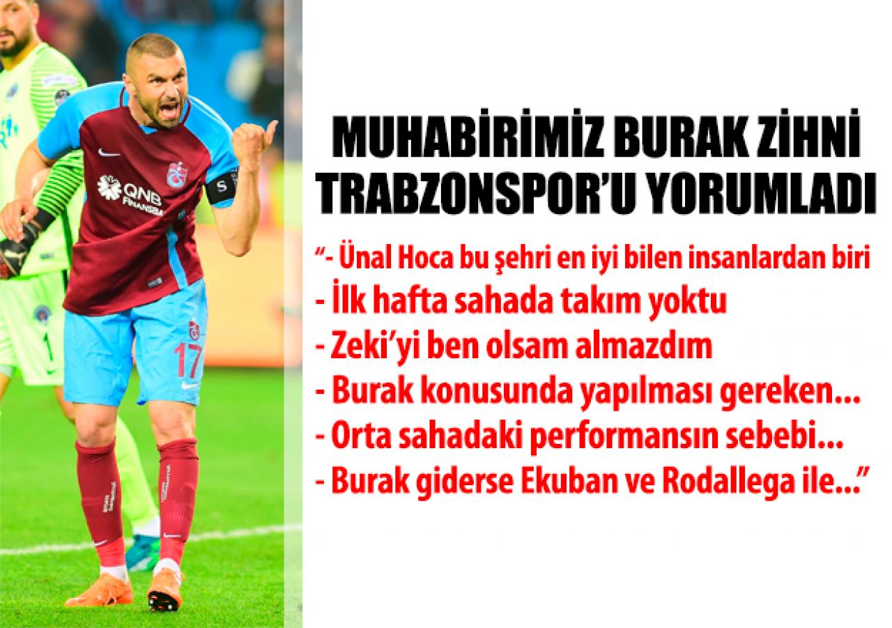 Trabzonspor'un gündemini Burak Zihni yorumladı