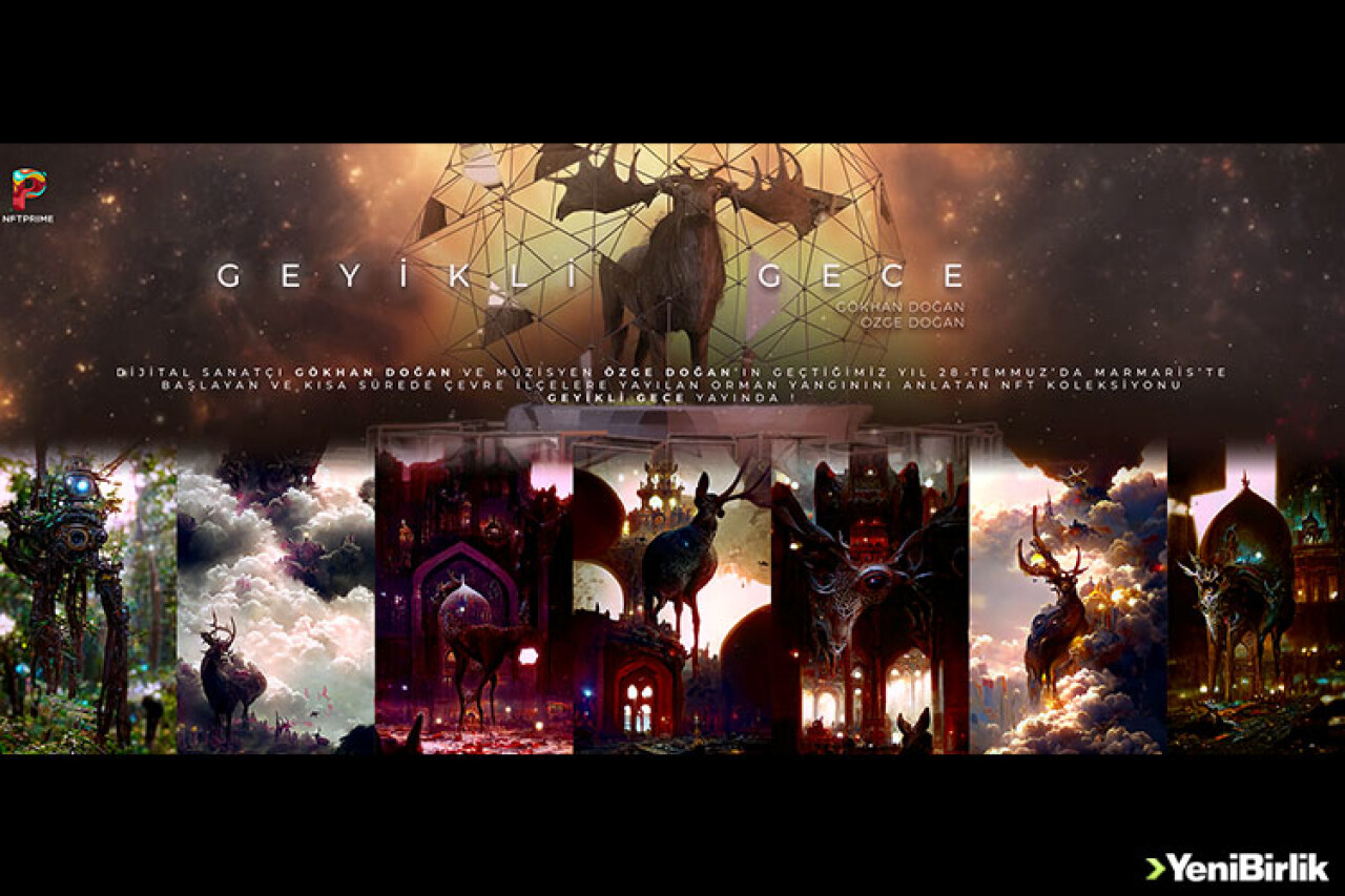 Marmaris yangınını anlatan NFT koleksiyonu geliri bağışlanmak üzere satışa çıktı!