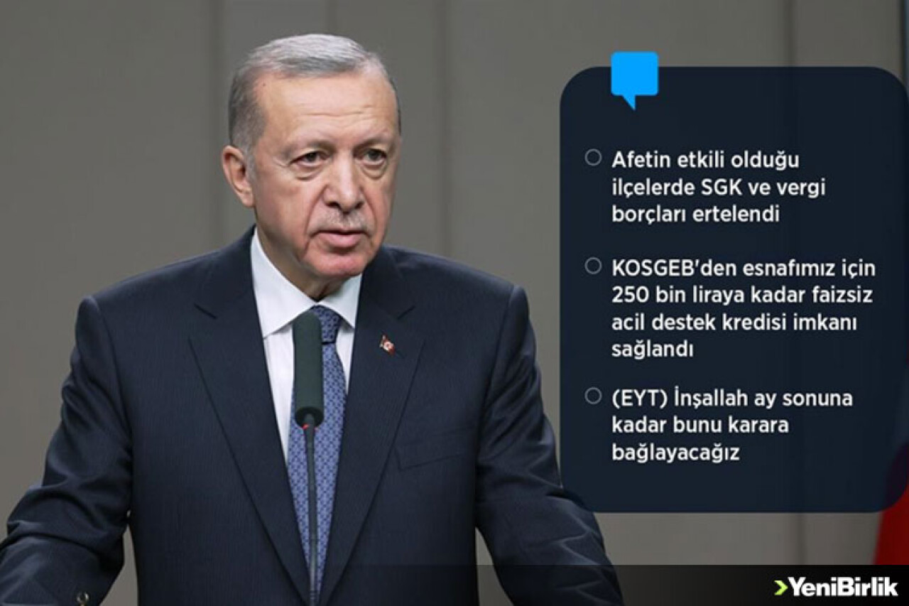 "Kumluca, Finike ve Demre ilçelerinde 'Genel Hayata Etkili Afet Bölgesi' kararı alındı"