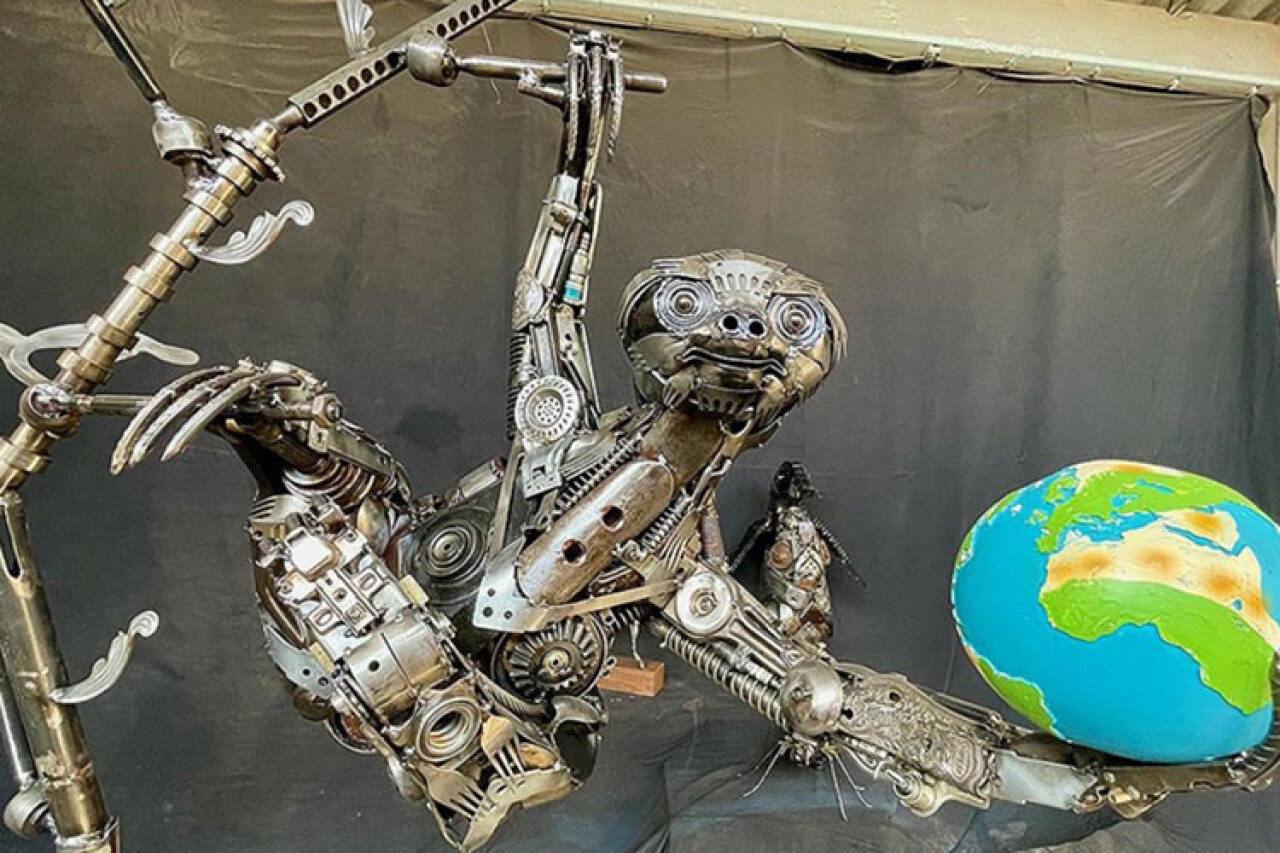 Hurda metallerden yaptığı heykellerle Başkent Kültür Yolu Festivali'ne renk katacak