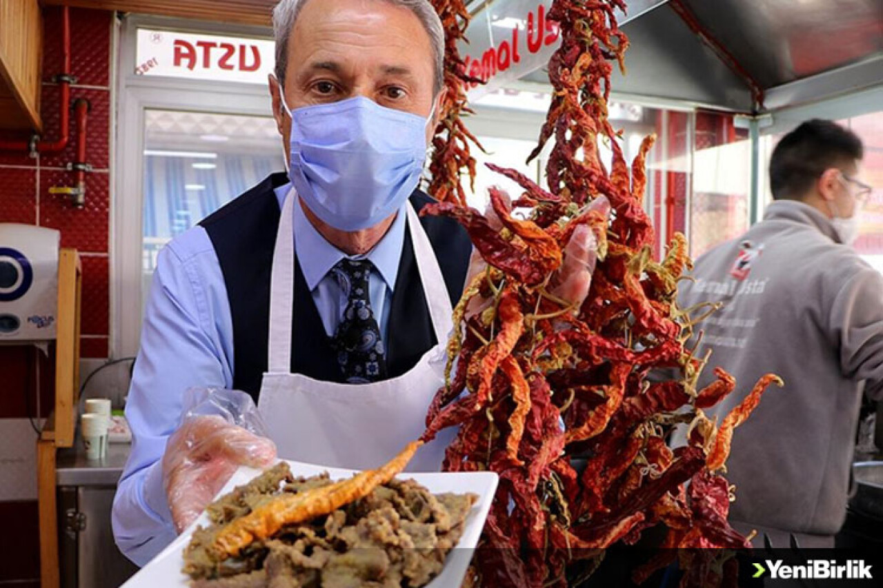 Edirne'nin tescilli lezzeti 'tava ciğer' iftar sofralarına lezzet katıyor