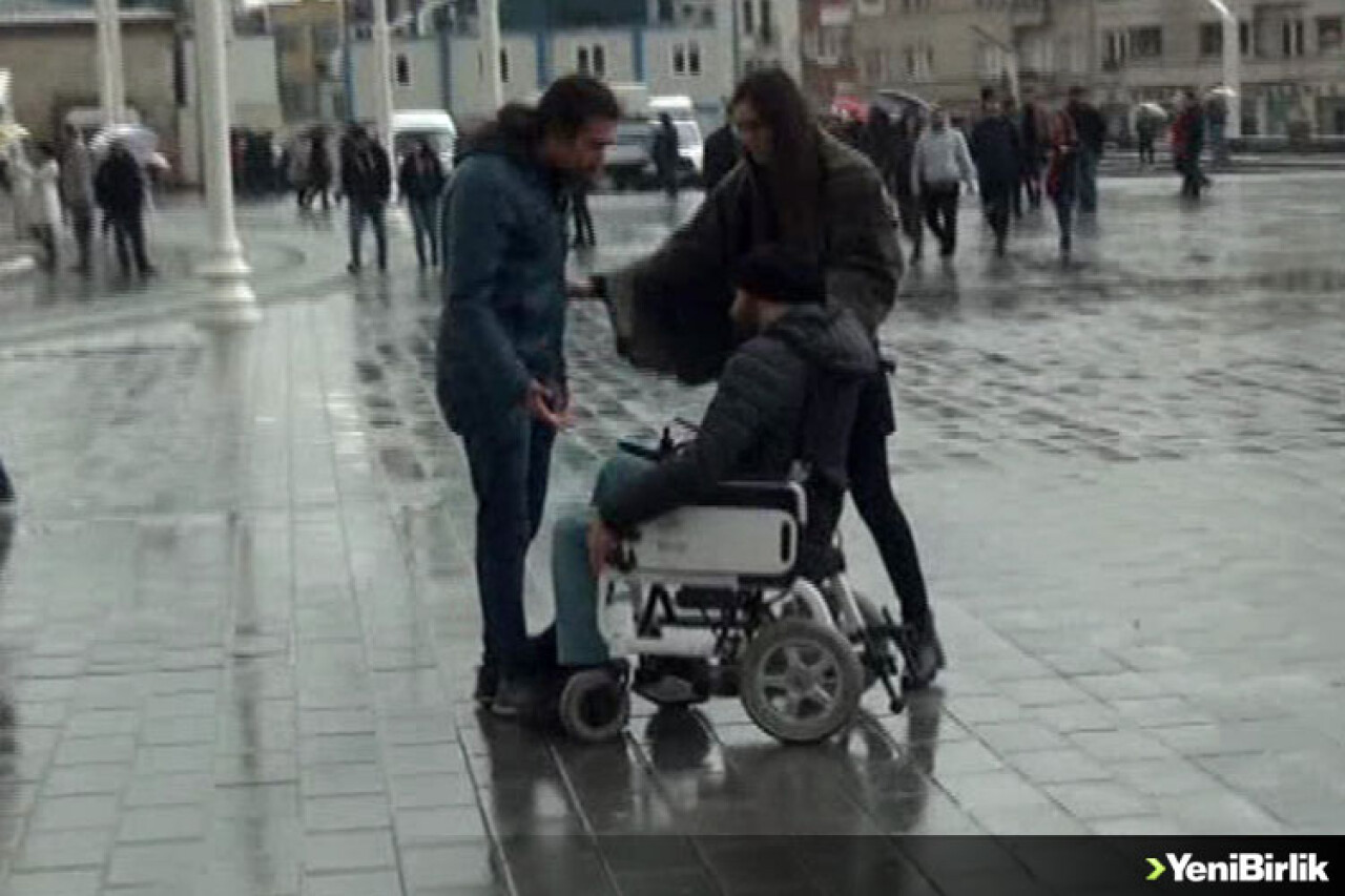 Engelli Vatandaştan Örnek Davranış