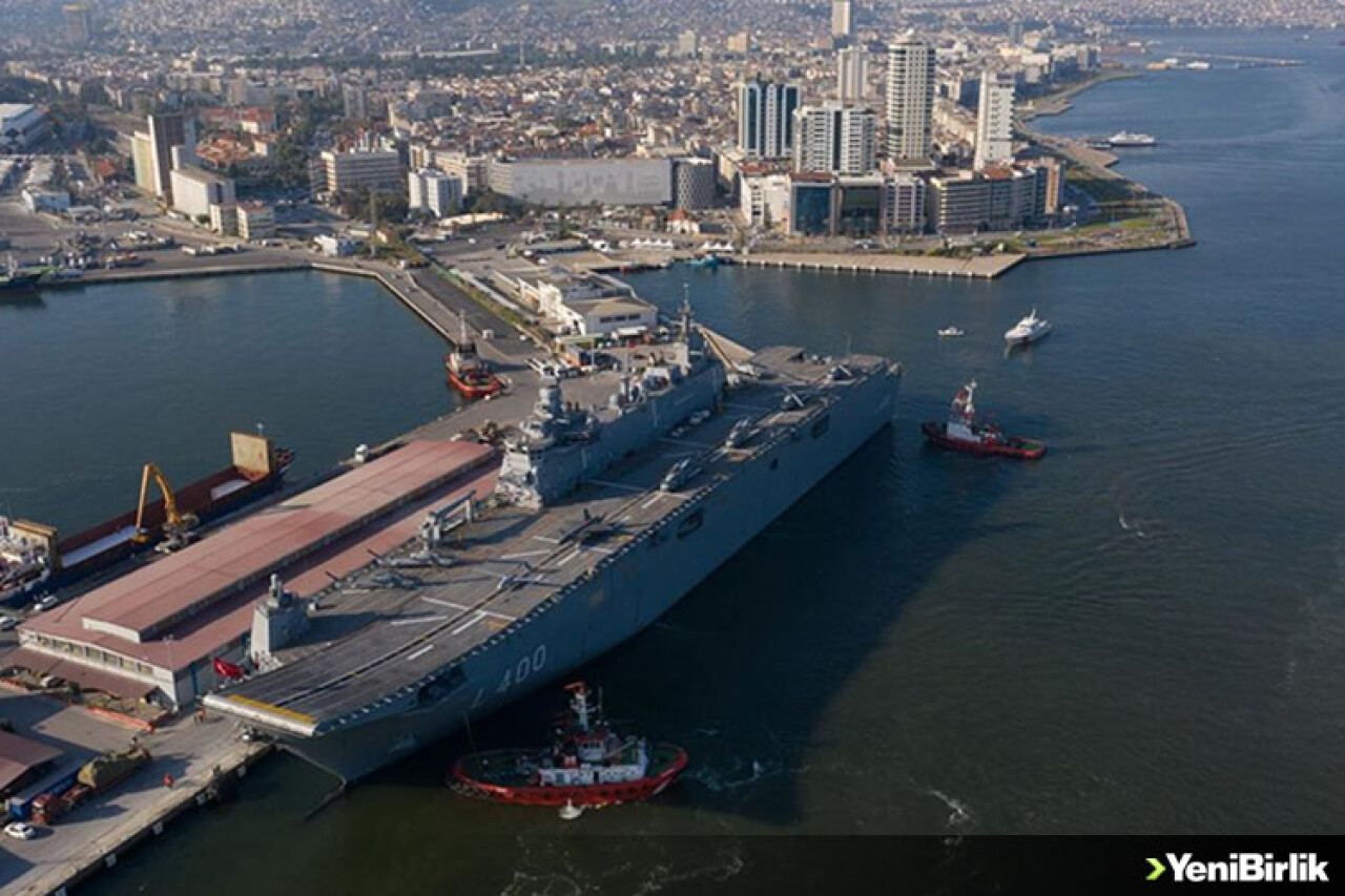 TCG Anadolu'nun Aksaz'daki ilk eğitim görüntüleri paylaşıldı