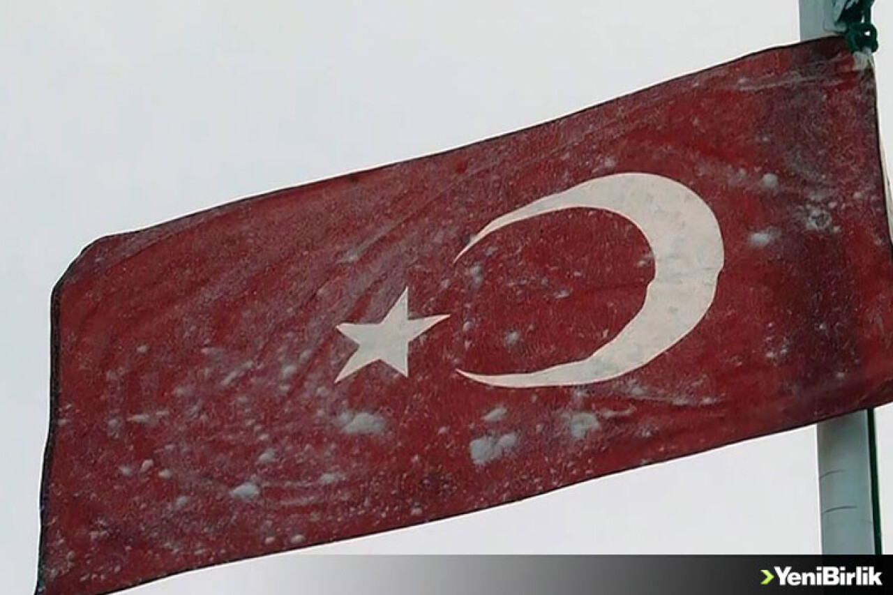 Mehmetçik'ten bayrak donduran soğukta vatan nöbeti