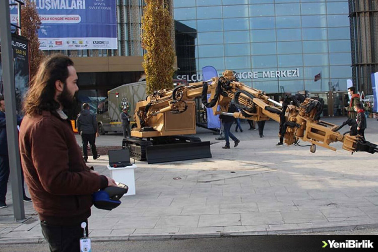 Üretilen robotik kol bombayı "el" hassasiyetiyle imha ediyor