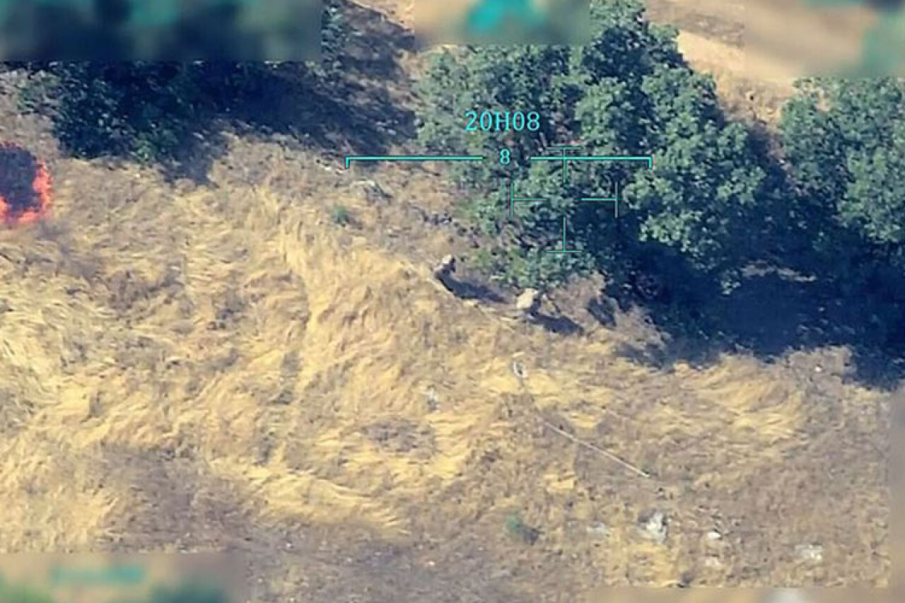 İnsansız hava aracının görüntüleri teröristlerin hain planını deşifre etti