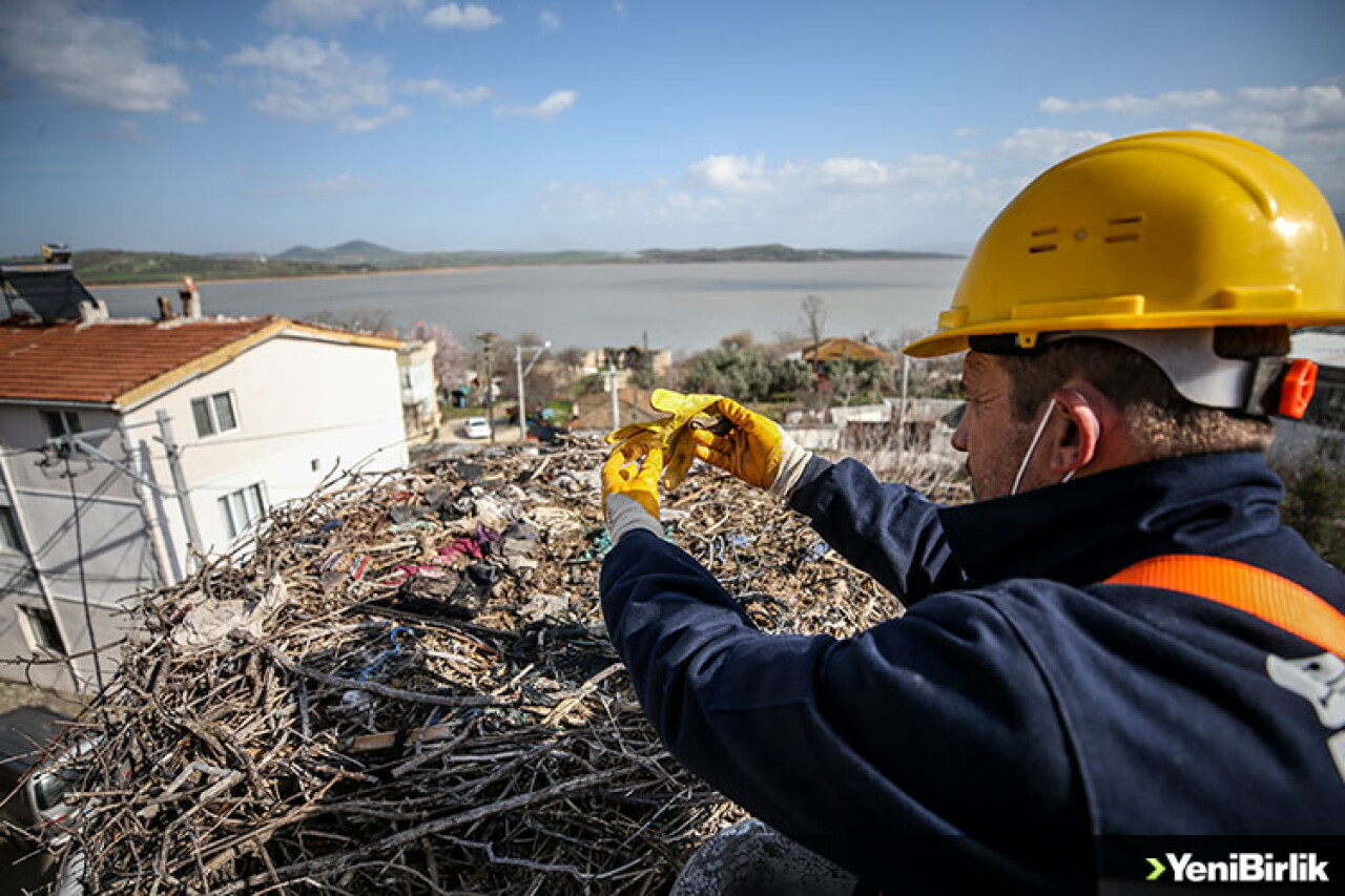 "Leylek Köyü"nde göçten dönecek leylekler için hazırlıklar başladı