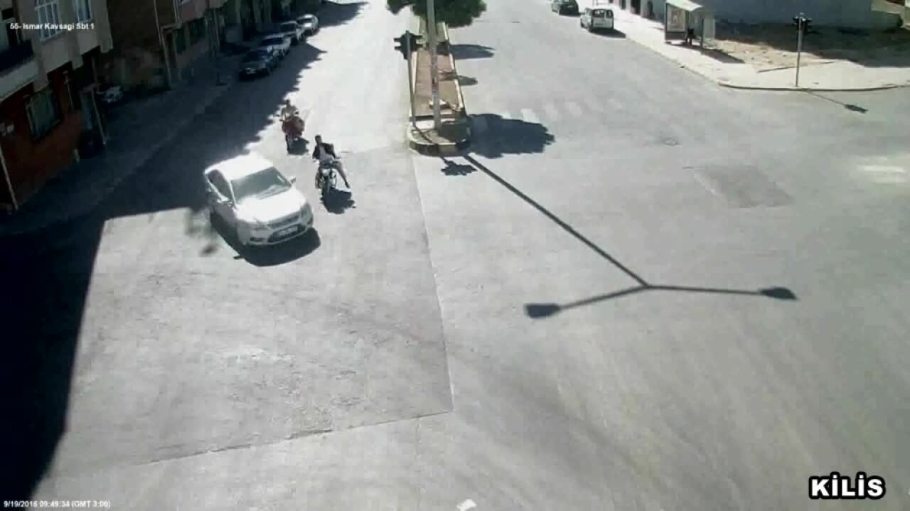 Kilis'te çifte motosiklet kazası