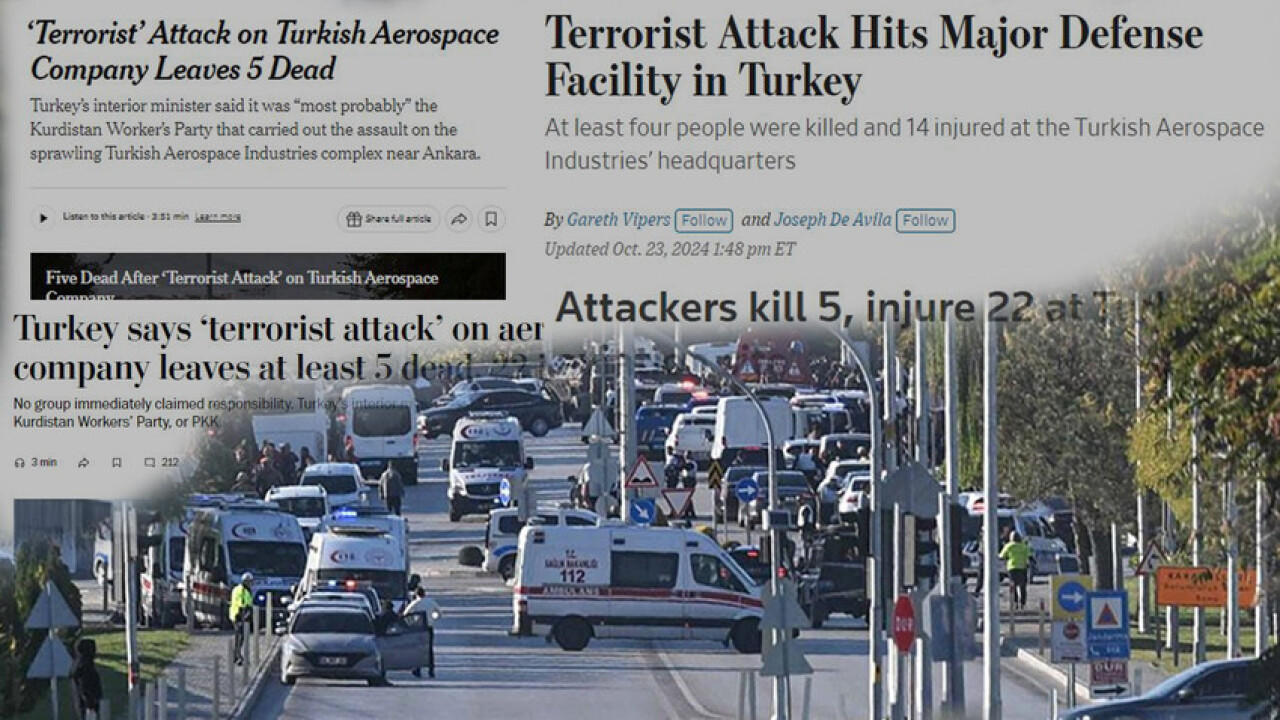 TUSAŞ'a terör saldırısı dış basında