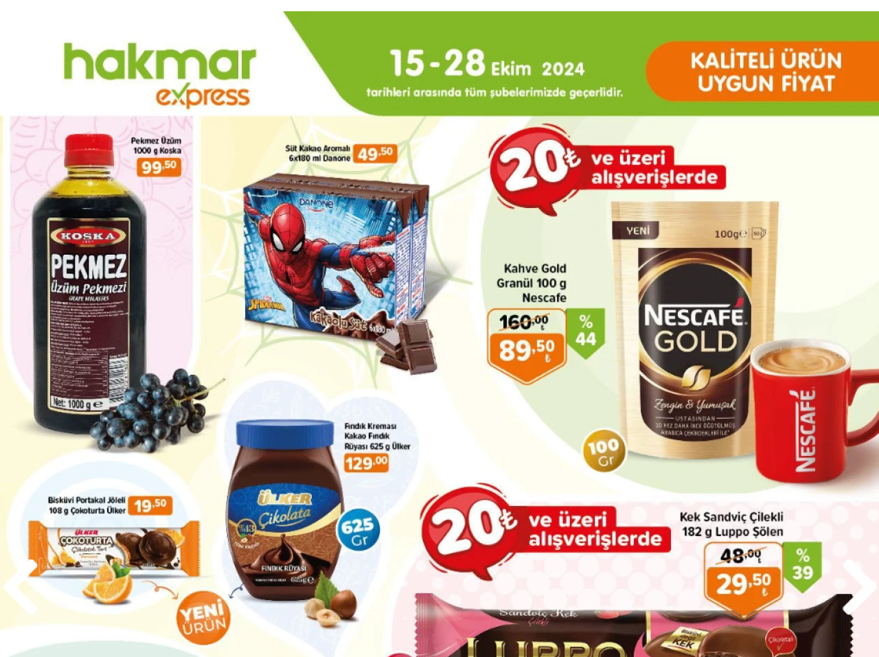 HAKMAR'da Bugün Gıda ve Atıştırmalıklarla İndirim Fırsatları Başladı