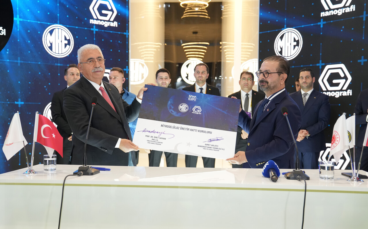 MKE ile Nanografi AŞ arasında Nitroselüloz Üretim Hattı Sözleşmesi imzalandı
