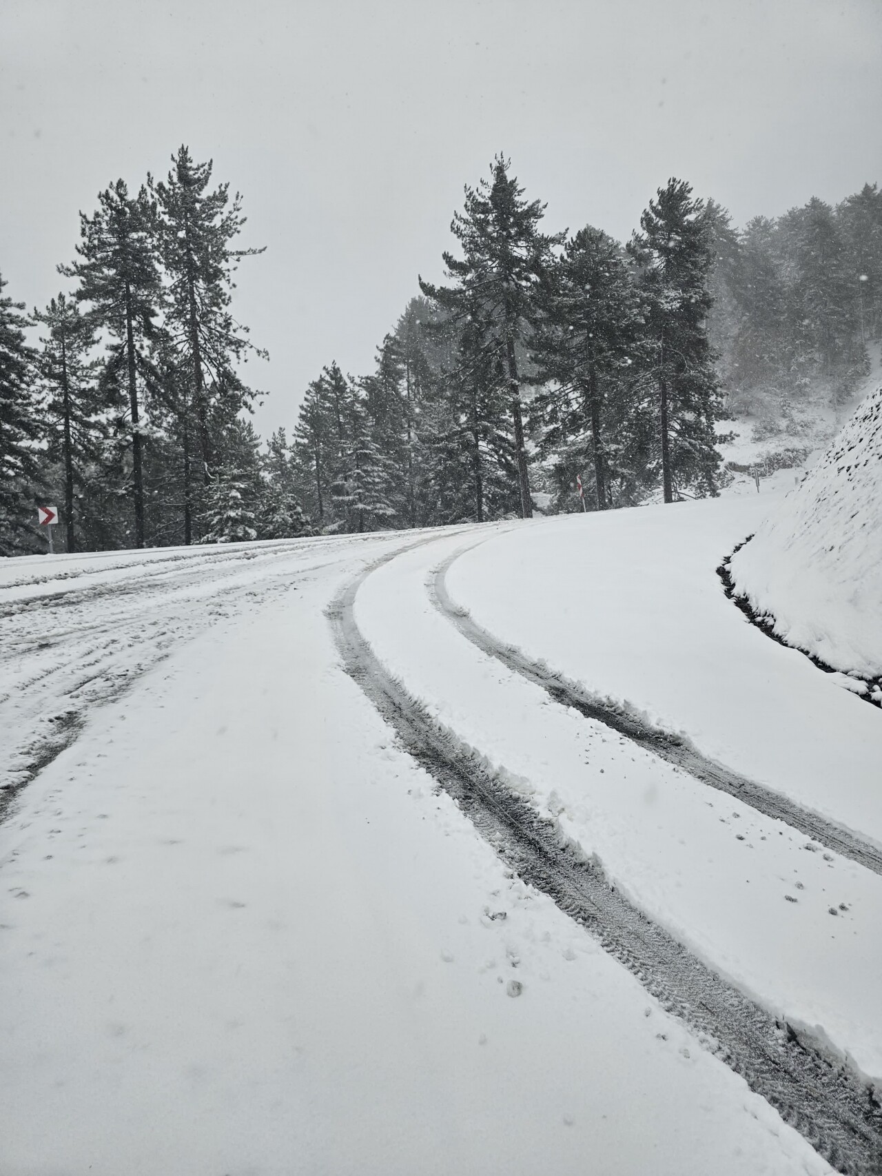 Karda mahsur kalan otomobildeki 2'si çocuk 5 kişi kurtarıldı