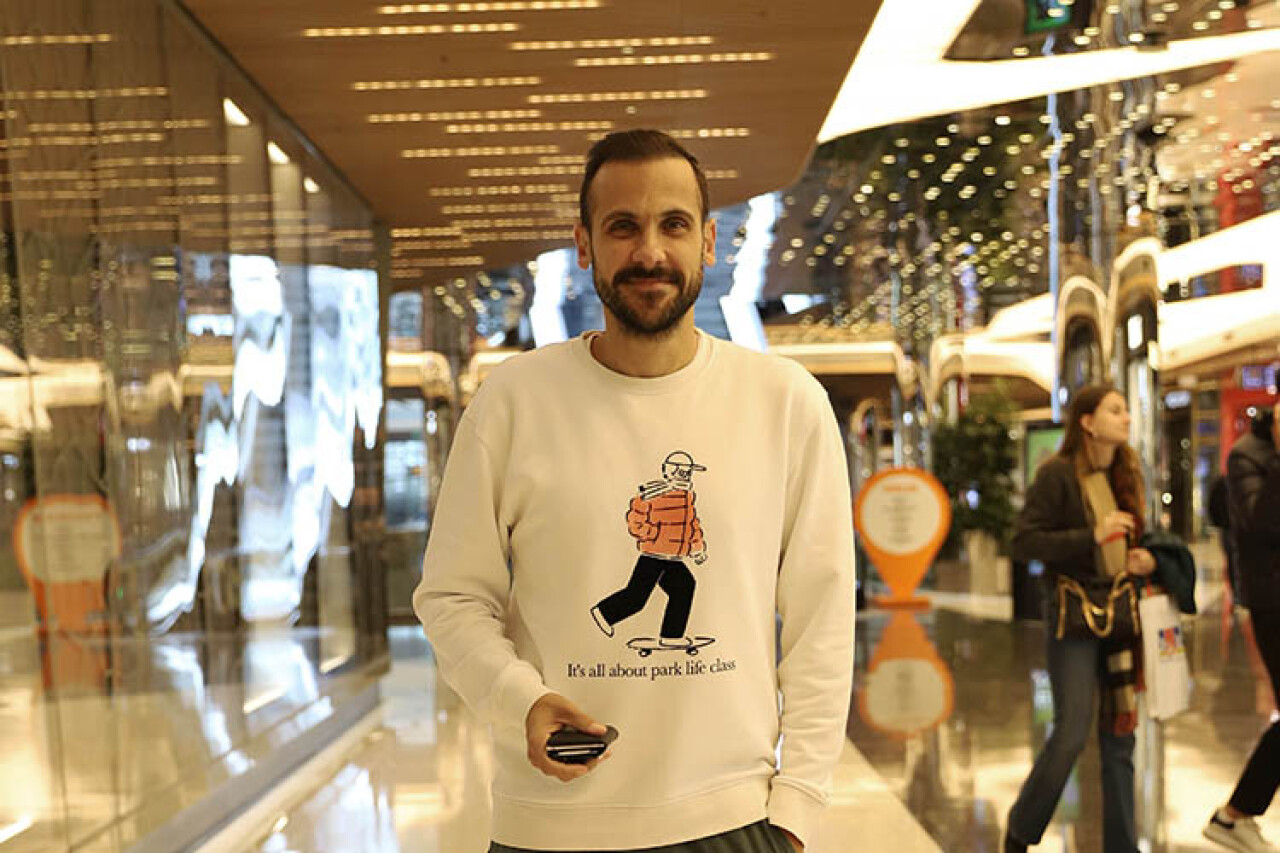 Ümit Erdim'in alışveriş keyfi