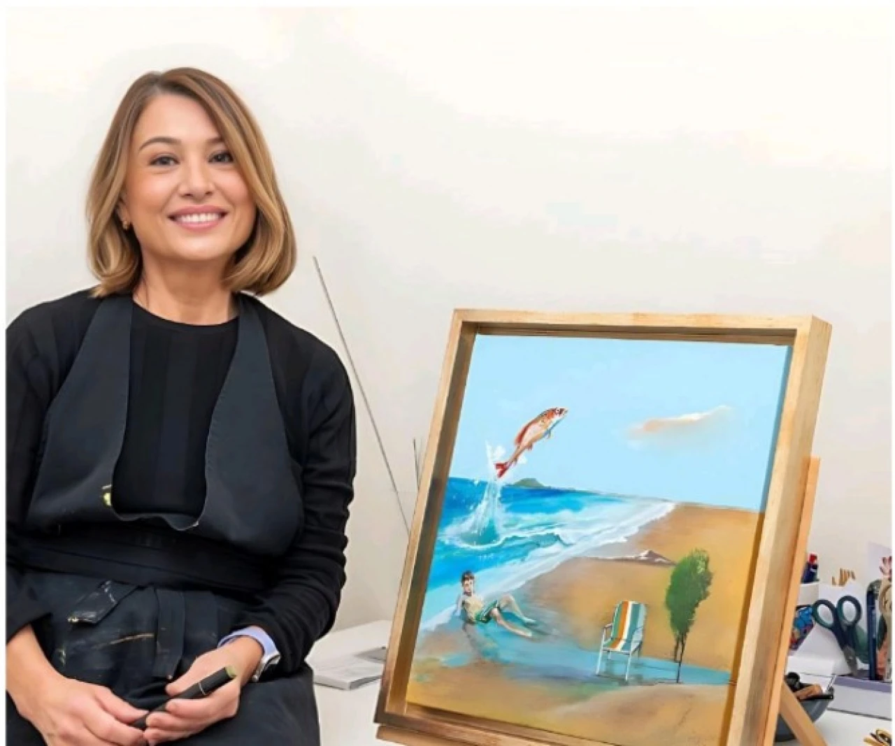Ressam Ayşegül İzer yeni sergisiyle sanatseverlerle buluştu