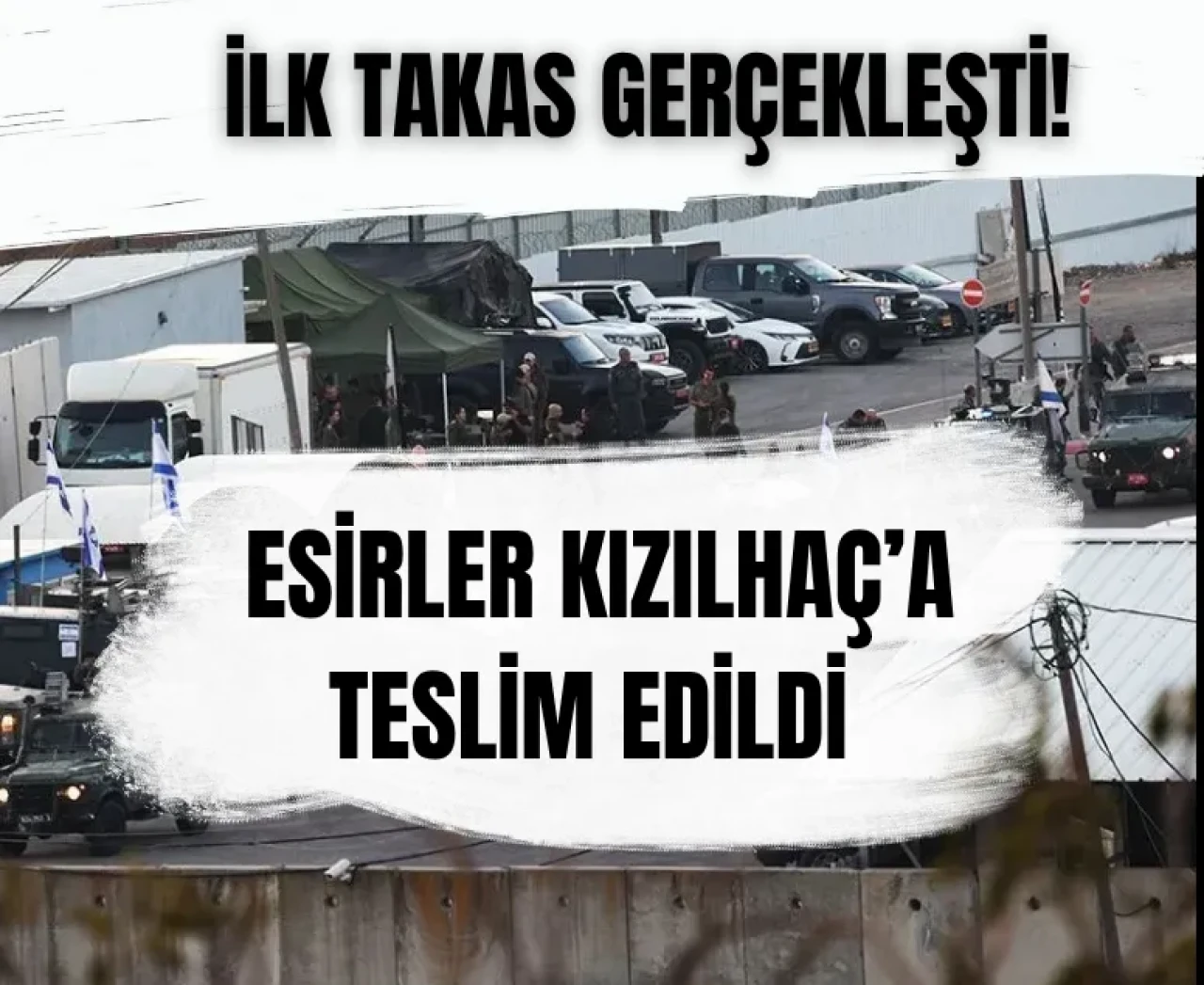 Hamas, ilk İsrailli esirleri Kızılhaç'a teslim etti!