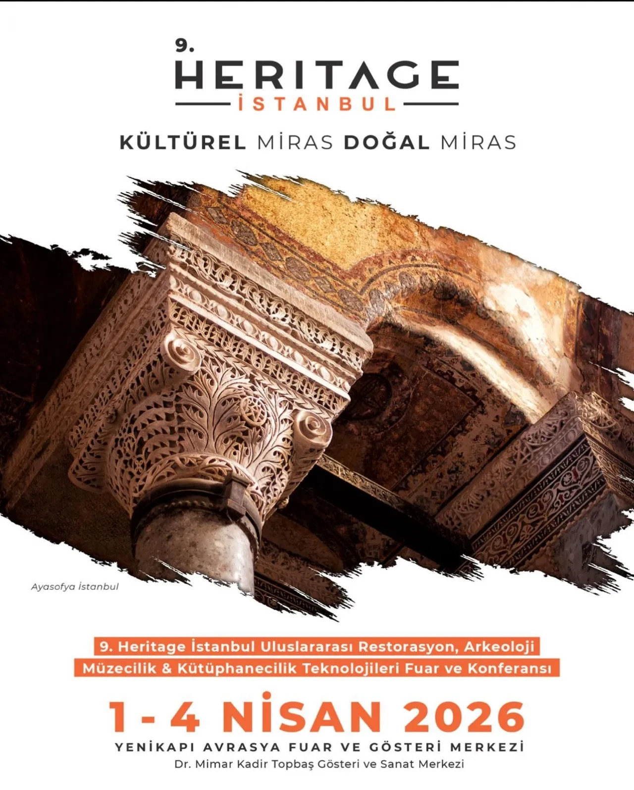 9. HERITAGE İSTANBUL , 1-4 Nisan 2026 Yenikapı'da gerçekleşecek