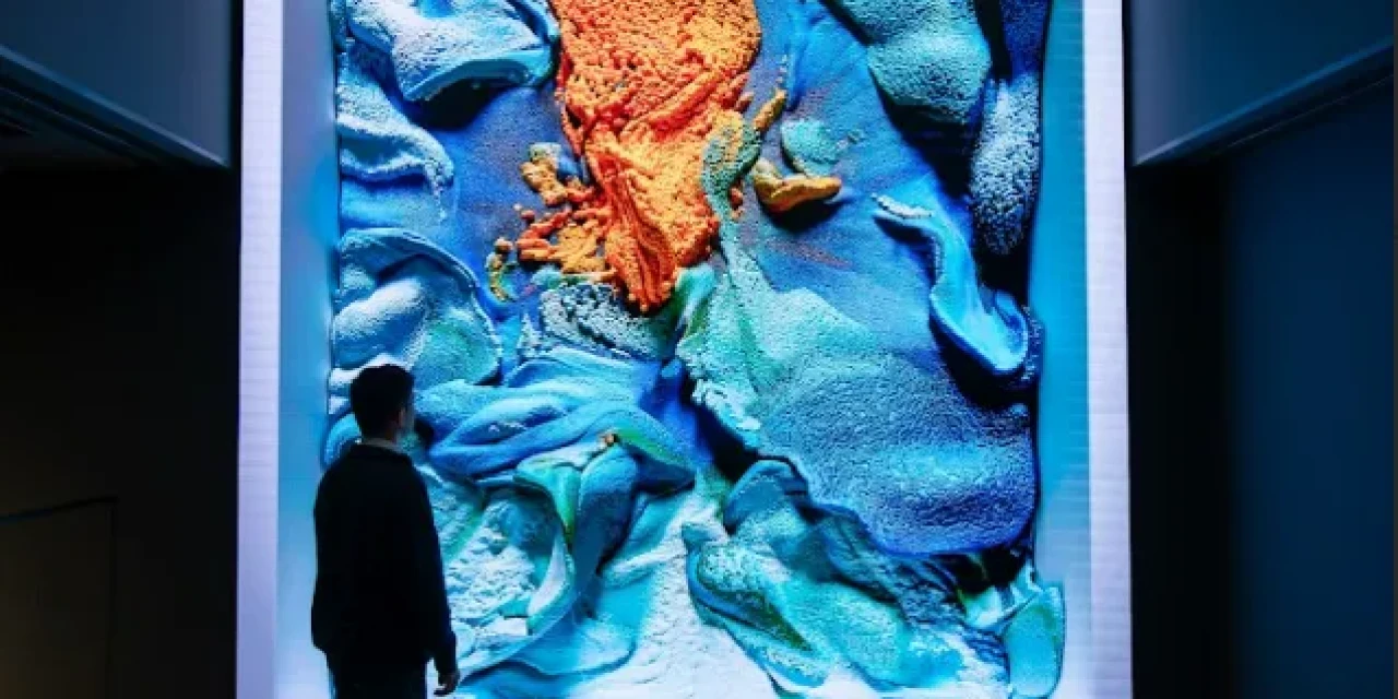 Refik Anadol'un "Türkiye-Flora" eseri İstanbul'da sanatseverlerle buluştu