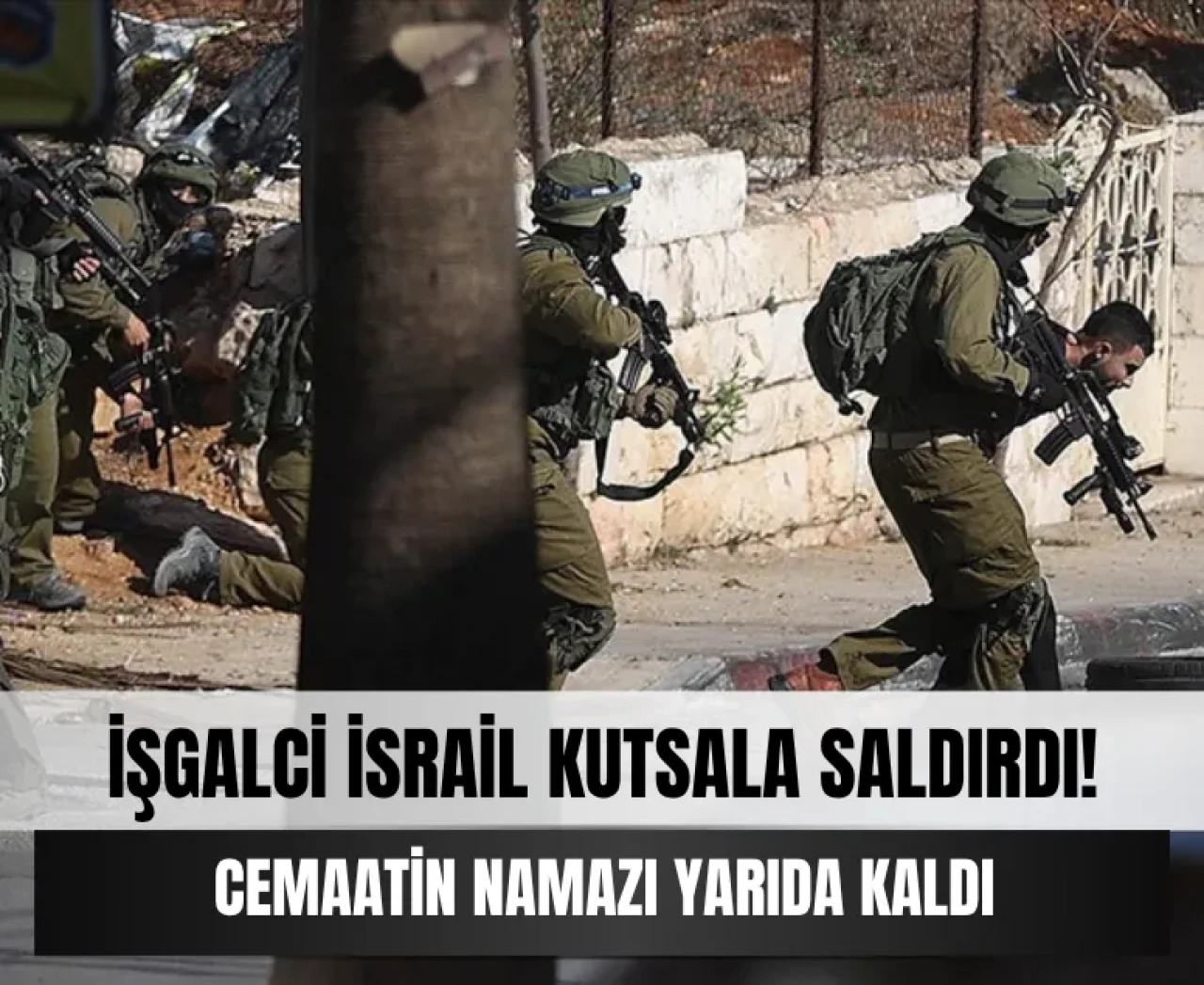 İsrail polisi bir kez daha kutsala saldırdı: Camiye postallarla baskın!