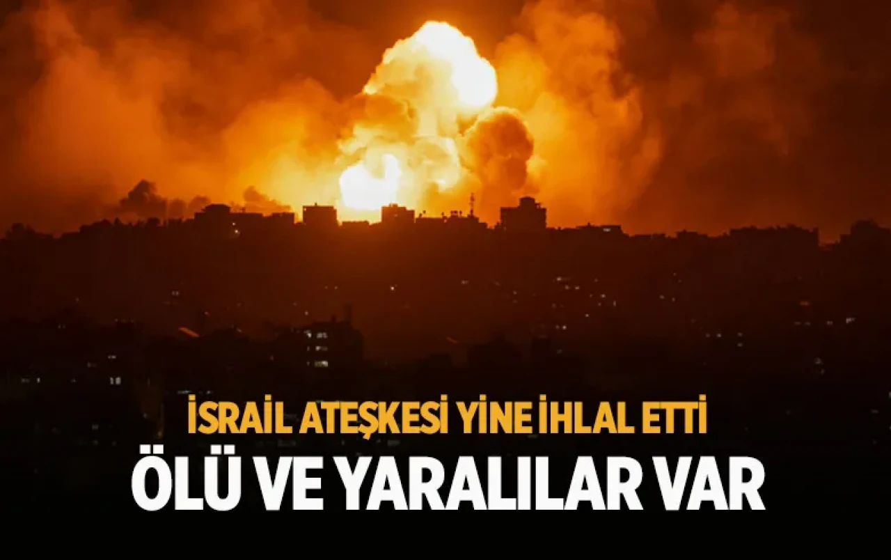 Netanyahu talimat verdi İsrail uçakları Gazze'yi bombalamaya başladı