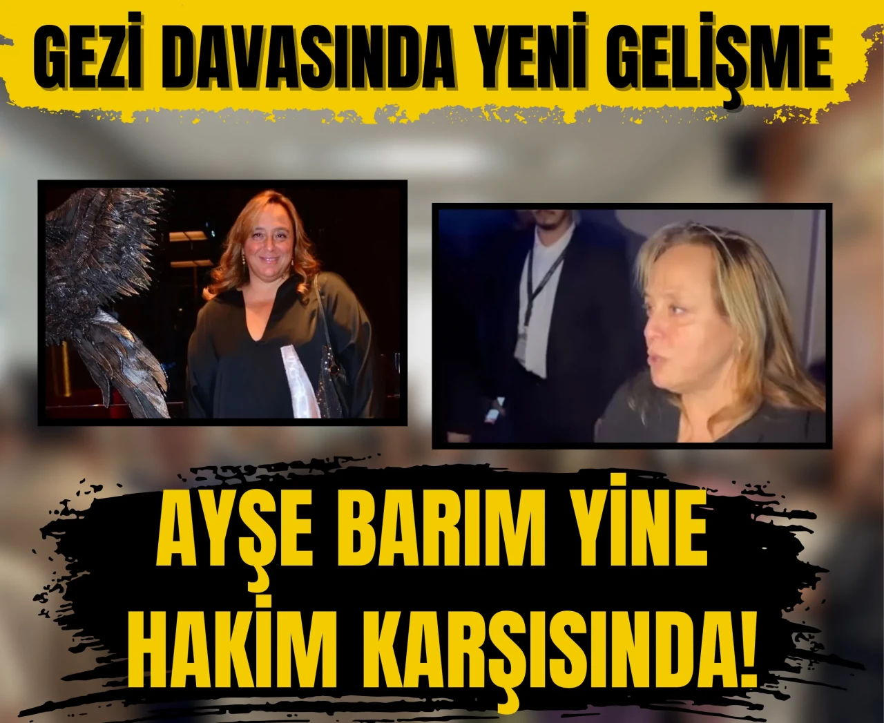 Gezi davasında yeni perde: Menajer Ayşe Barım yine hakim karşısında!