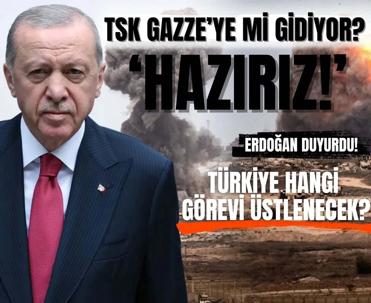 Cumhurbaşkanı Erdoğan: 'Türk Silahlı Kuvvetlerimiz kendisine tevdi edilecek her türlü göreve hazırdır'