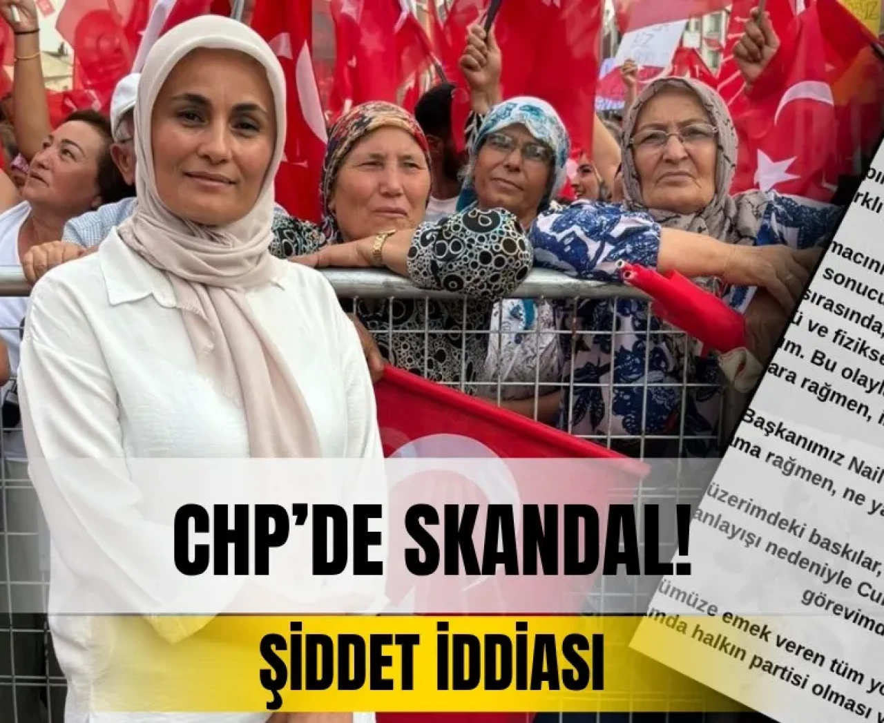 Şiddet iddiası skandalı: CHP'li kadın kolları başkanı Menzil Çakmak istifa etti!