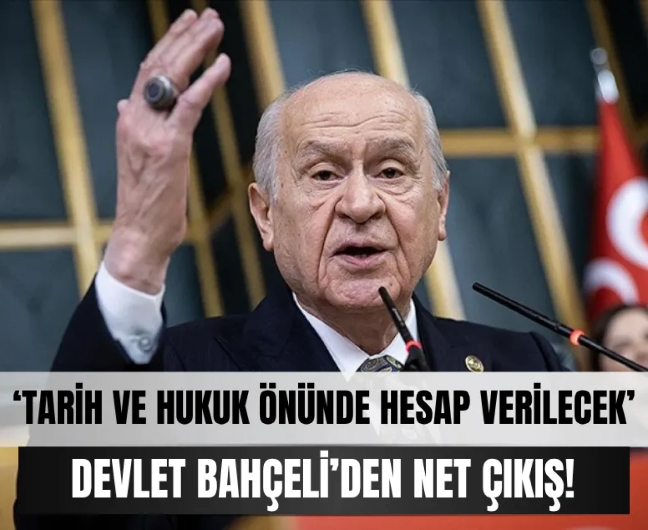 MHP Lideri sert konuştu: 'Kıbrıs Türkü bu katılımla temsil edilemez'