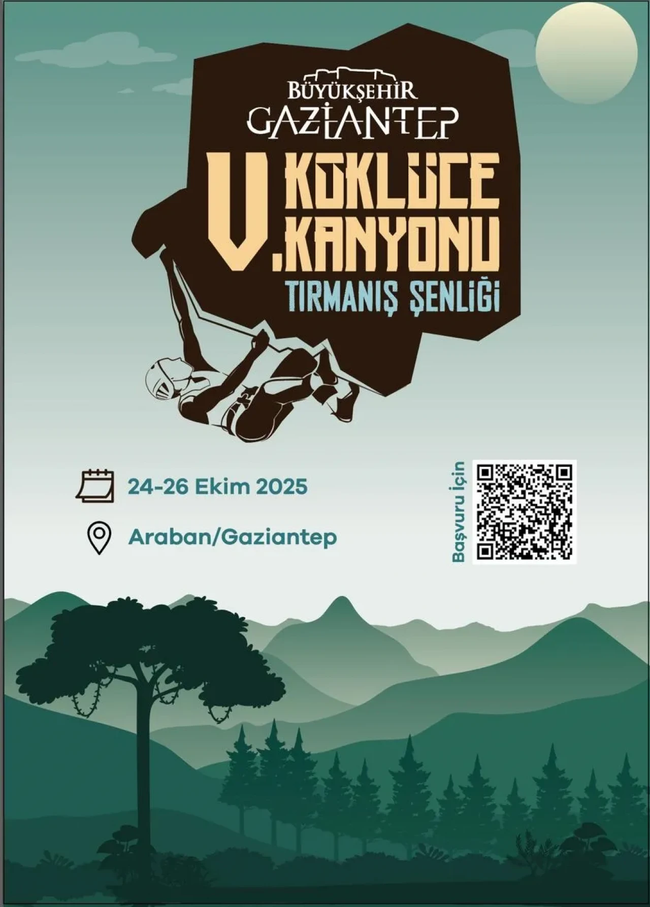 Gaziantep'te 5’inci Köklüce Kanyonu Tırmanış Şenliği başlıyor