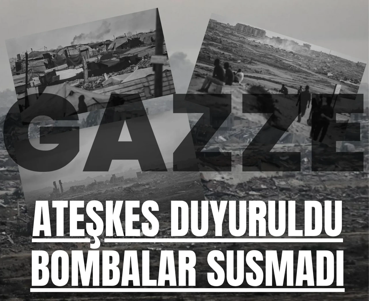 Ateşkes duyuruldu, bombalar susmadı: Gazze’den dumanlar yükseliyor!