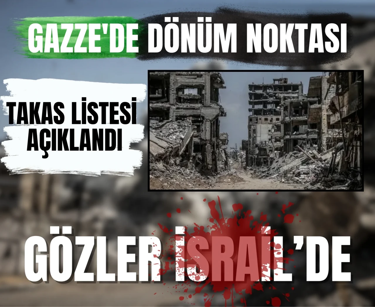 Gazze'de dönüm noktası: Takas listesi açıklandı, gözler İsrail’de!