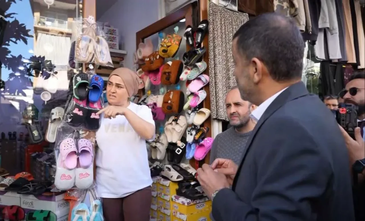 CHP’li başkanın esnaf turu olaylı bitti: 'Bıktık, tükendik' sesleri yükseldi!