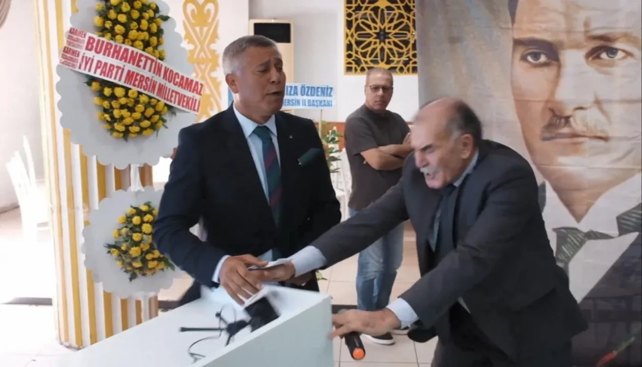 İYİ Parti Kongresi karıştı: Kürsüye yumruk, salonda kaos!