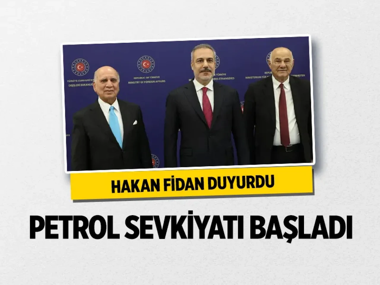 Hakan Fidan açıkladı: Irak’tan petrol akışı yeniden başladı