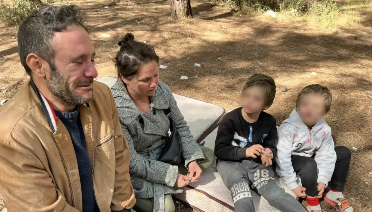 İzmir’de iki çocuklu aile ormana sığındı: 'Kendimiz için değil, çocuklarımız için ev istiyoruz'