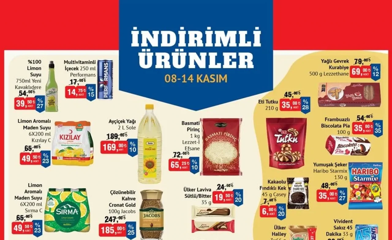 Jacobs Cronat Gold Şaşırtıyor! BİM 8-14 Kasım Aktüel Katalog Fırsatları Başladı