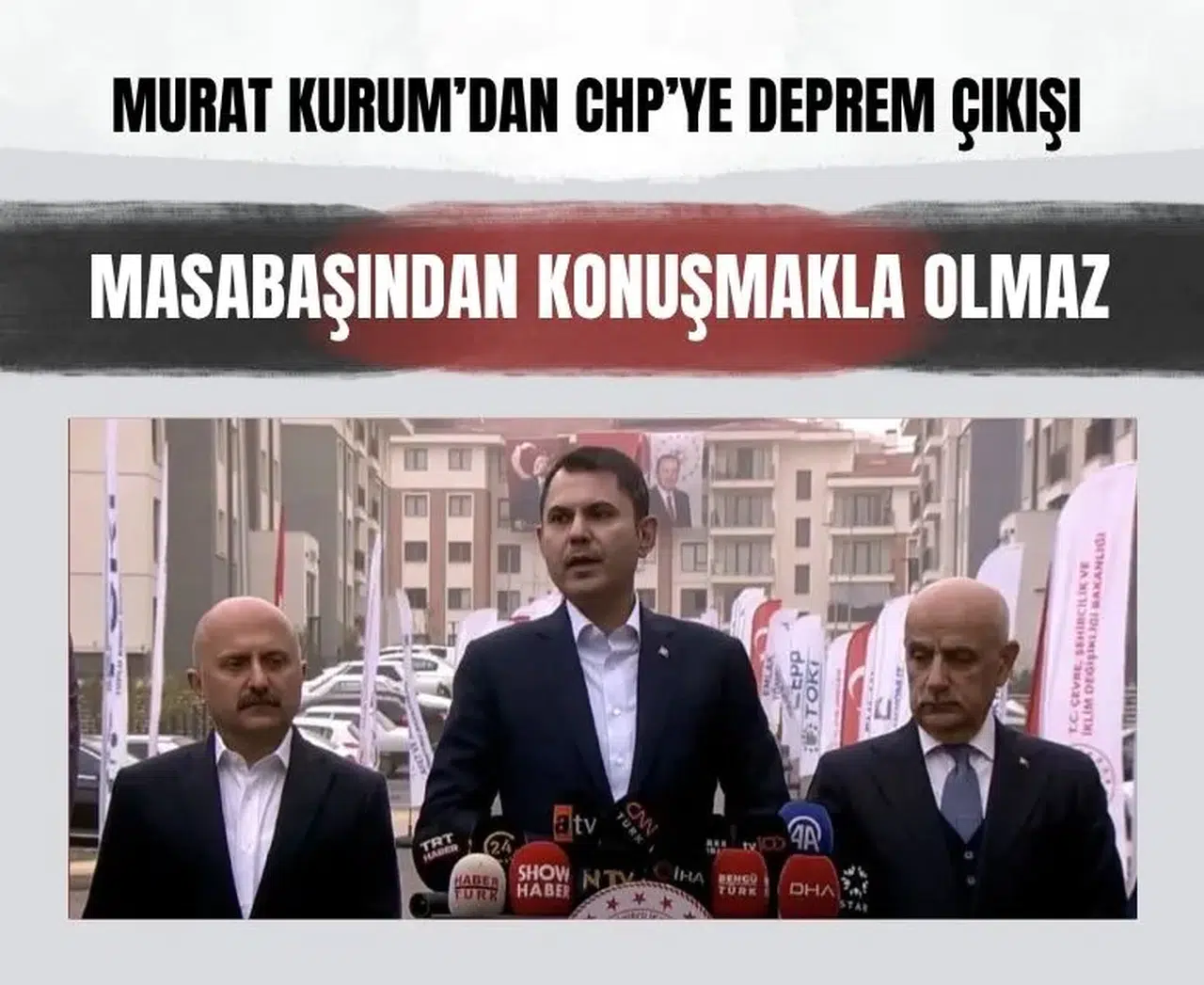 Murat Kurum’dan Özgür Özel’e deprem çıkışı: Masabaşından konuşmakla olmaz