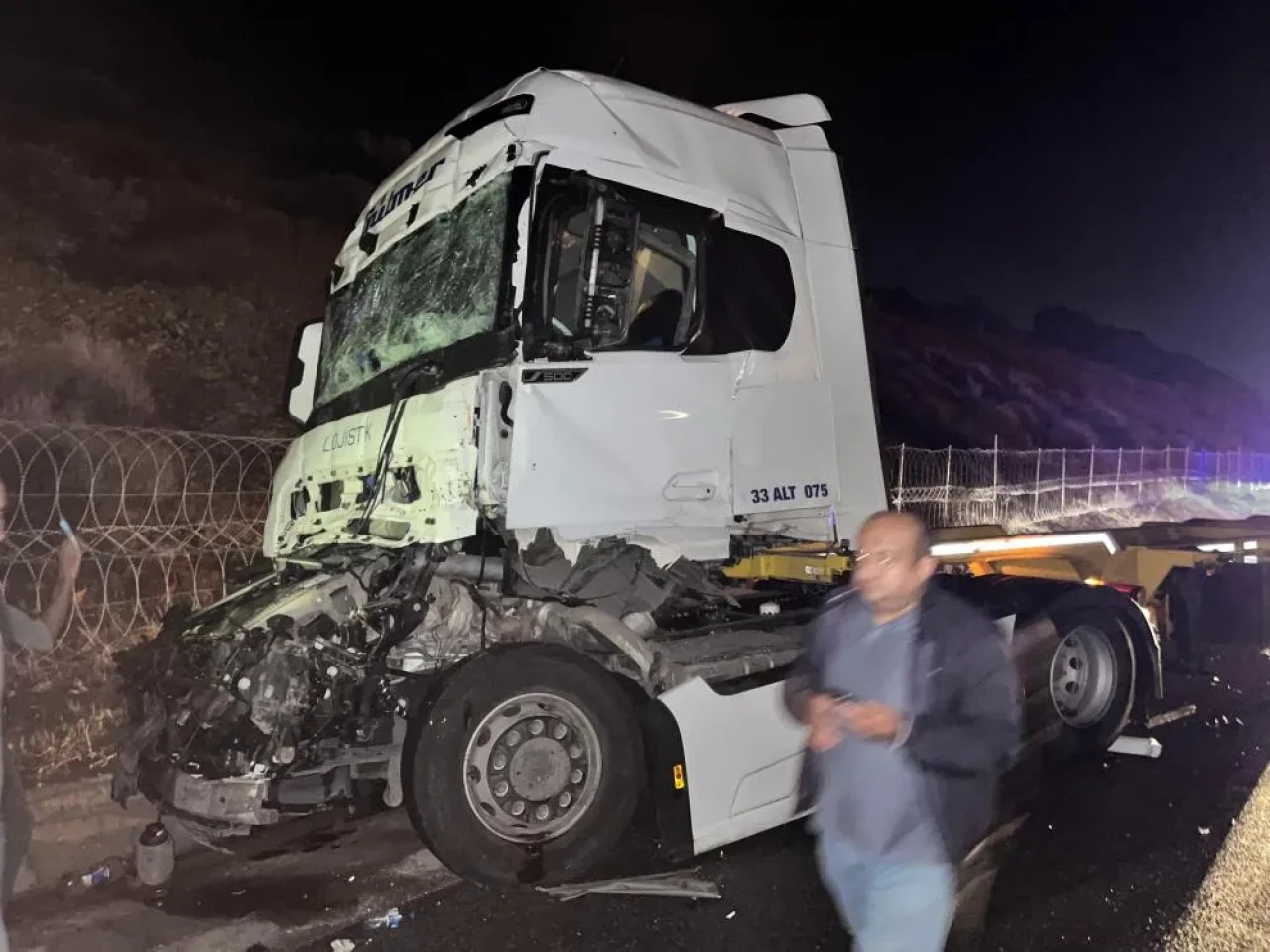 Otoyolda dehşet anları!