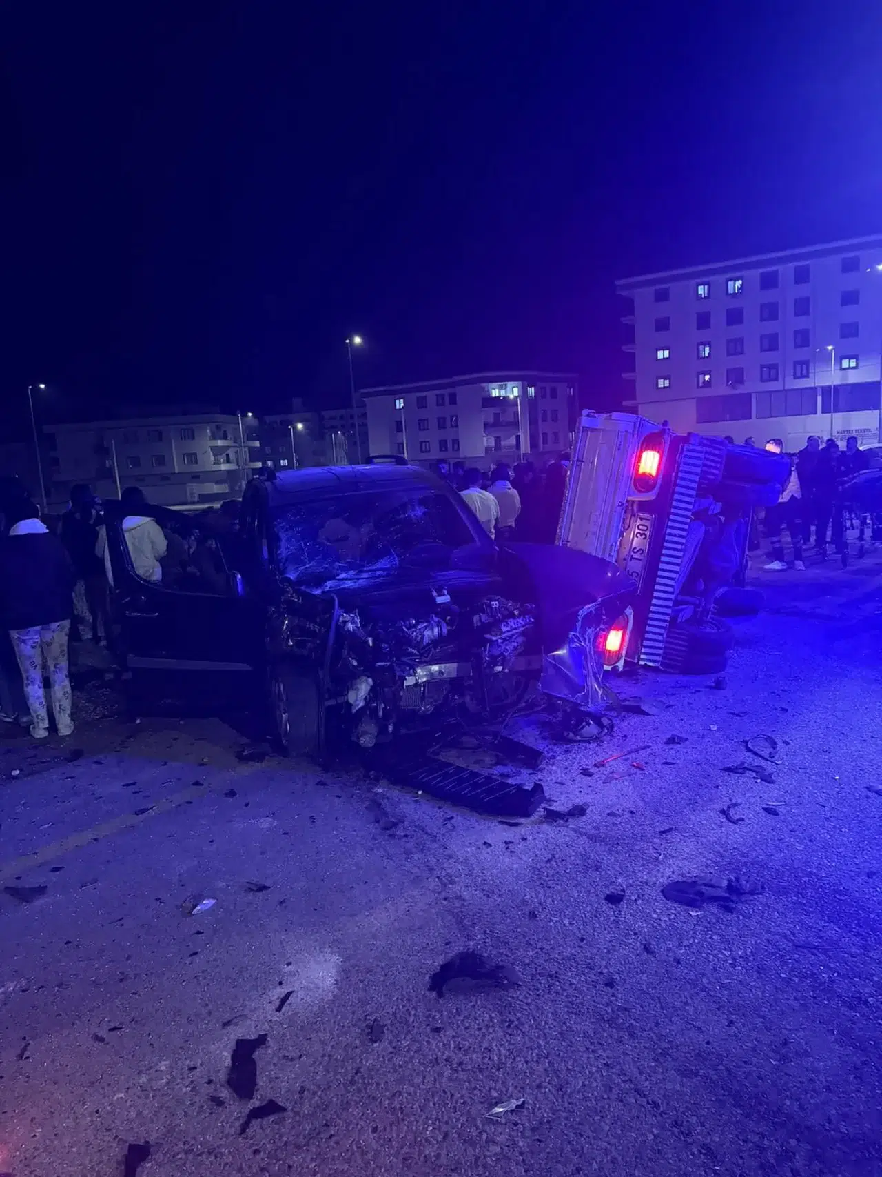 Midyat’ta günün sessizliğini bozan çarpışma