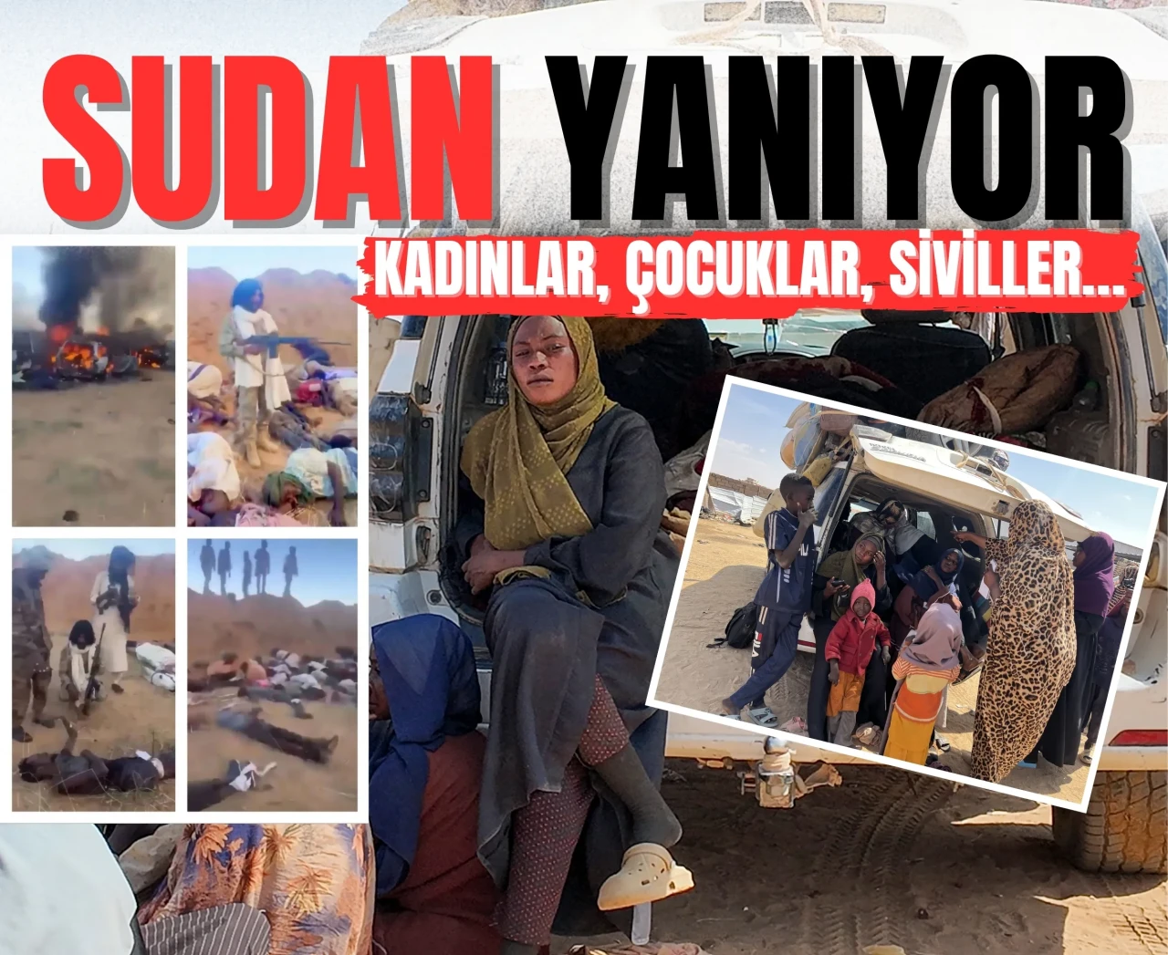 Sudan yanıyor: Kadınlar, çocuklar, siviller… El-Fasher’den korkunç görüntüler!