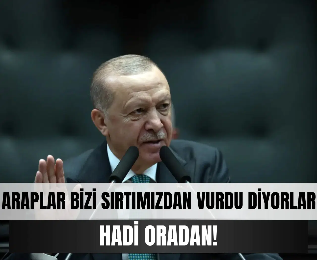 Cumhurbaşkanı Erdoğan'dan sert çıkış: 'Araplar bizi sırtımızdan vurdu diyorlar, hadi oradan!