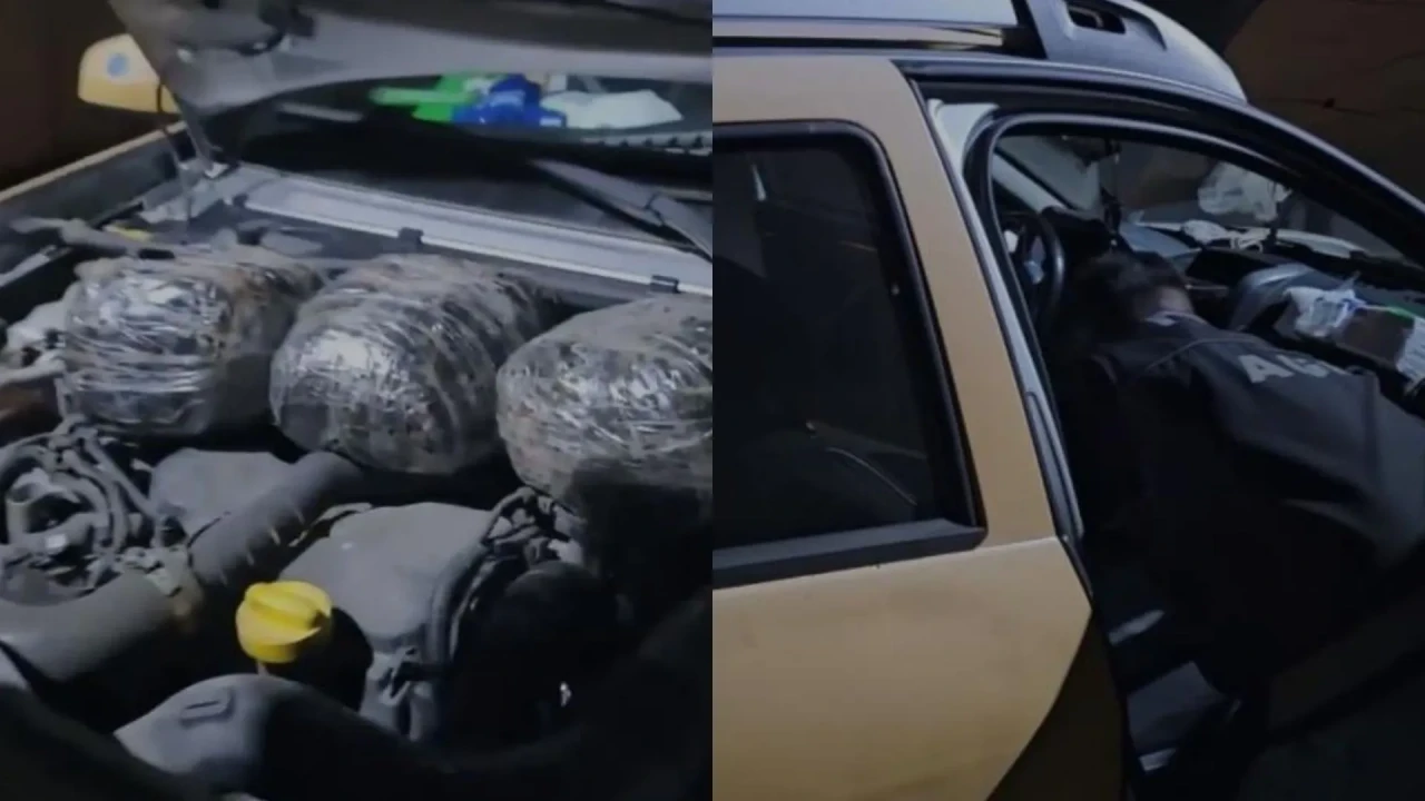 Kaputun altındaki sır ortaya çıktı! 3 kilo skunk ele geçirildi