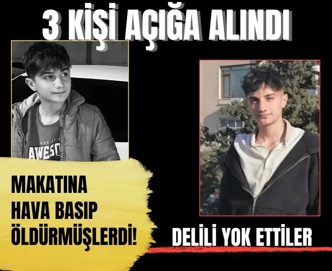 Pantolonu kim attı? 15 yaşındaki Muhammed Kendirci’nin ölümünde 3 kişi açığa alındı
