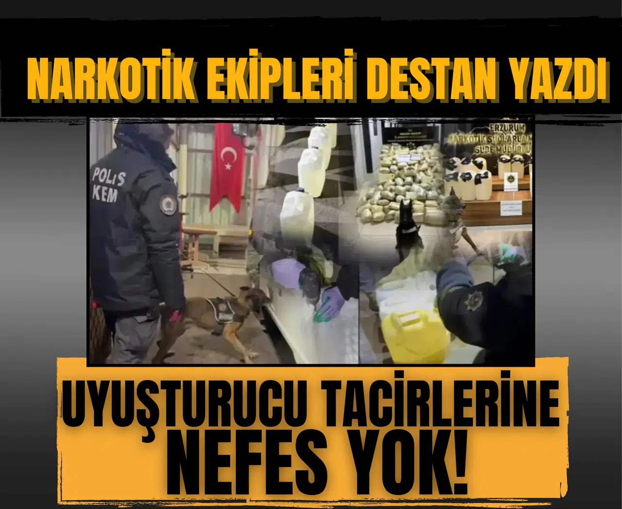 Uyuşturucu tacirlerine nefes yok! Narkotik ekipleri destan yazdı