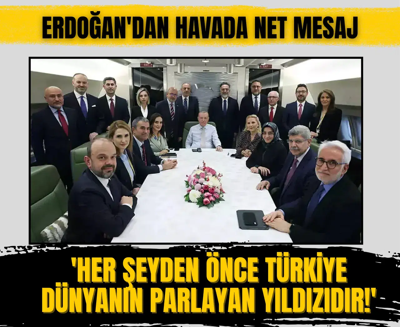 Erdoğan'dan havada net mesaj: 'Her şeyden önce Türkiye dünyanın parlayan yıldızıdır!'