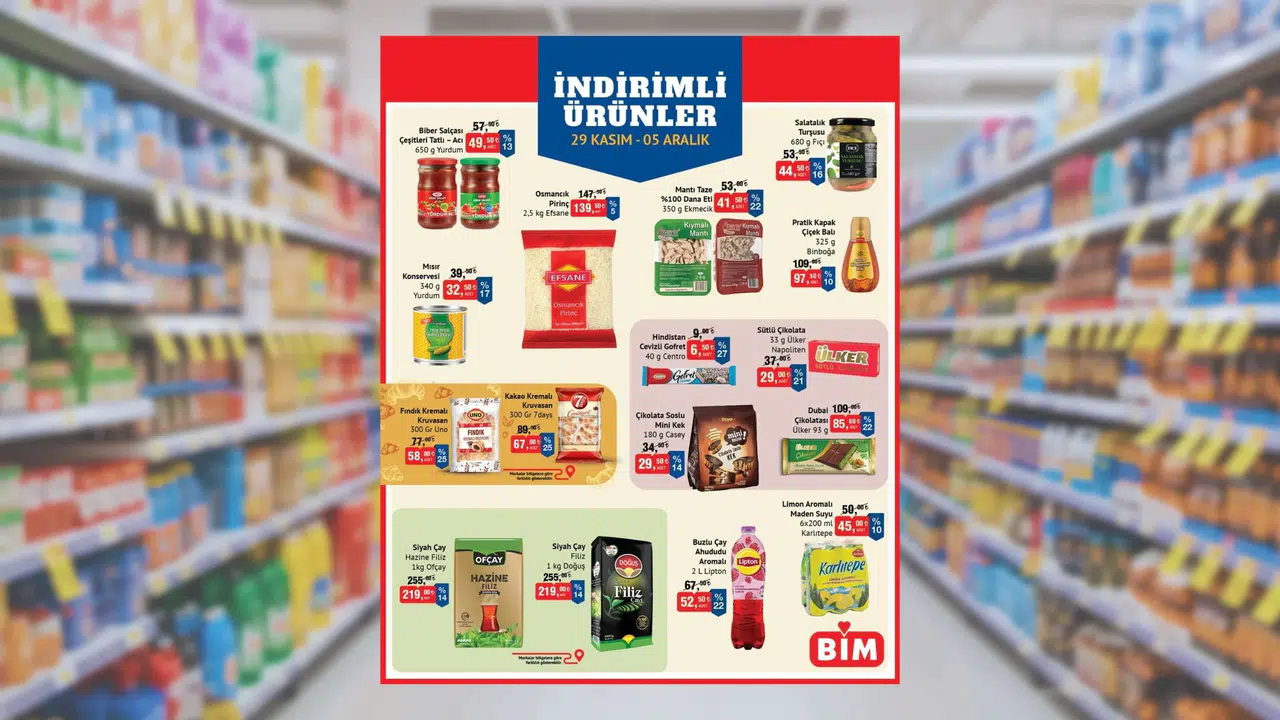 Bim’de çay ve atıştırmalık fırsatları öne çıktı! Bim katalog 1-5 Aralık indirimleri listede | Bu cuma son bulacak Bim aktüel fırsatları