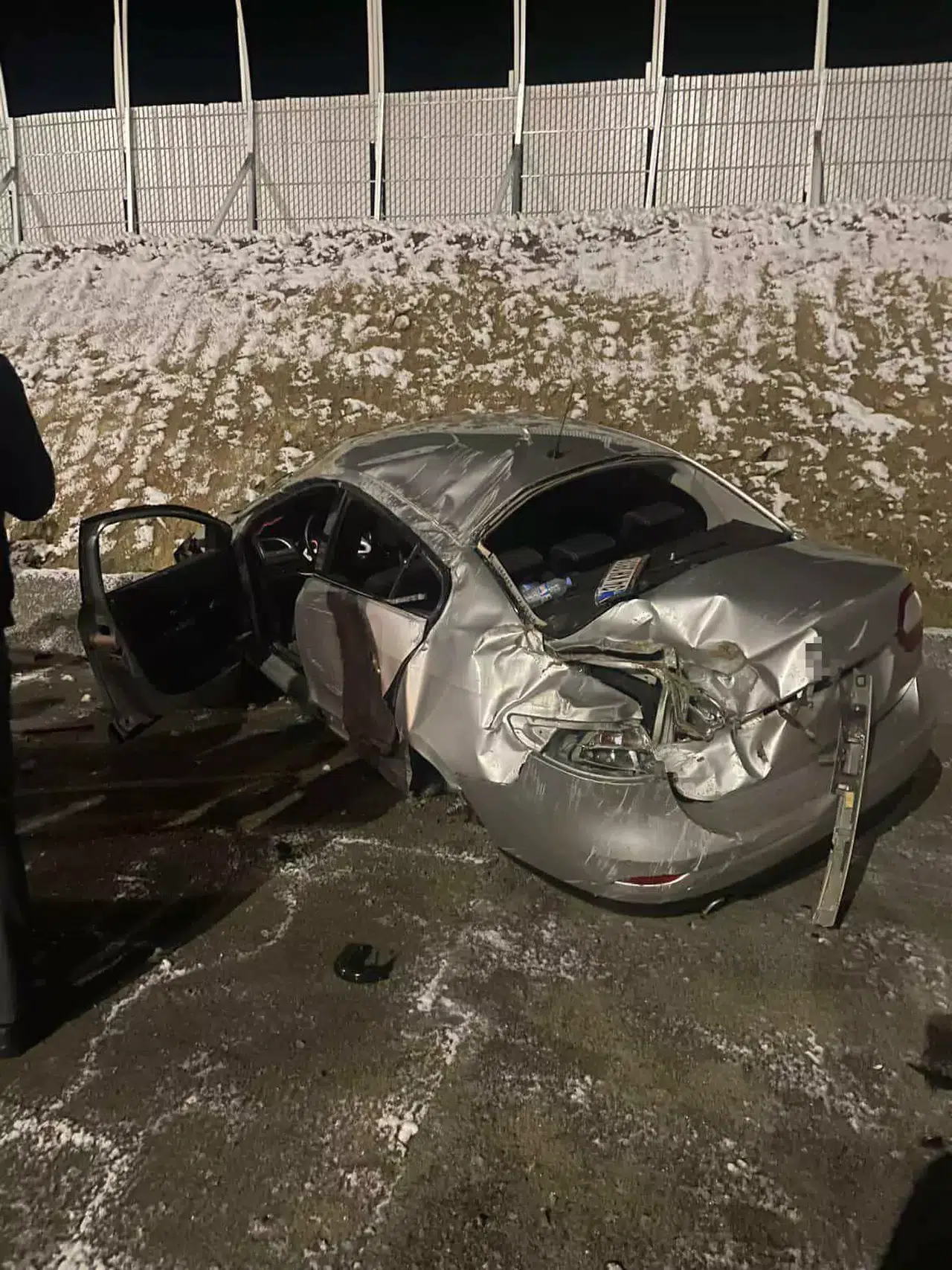 Dönüş yolunda can pazarı: Hakemlerin aracı pert oldu!